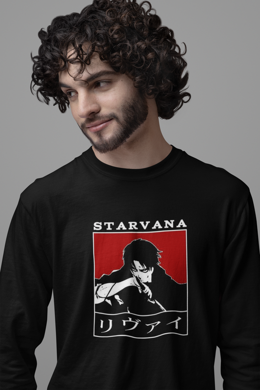 LEVI Printed Full Sleeve Relaxed Fit T-Shirt