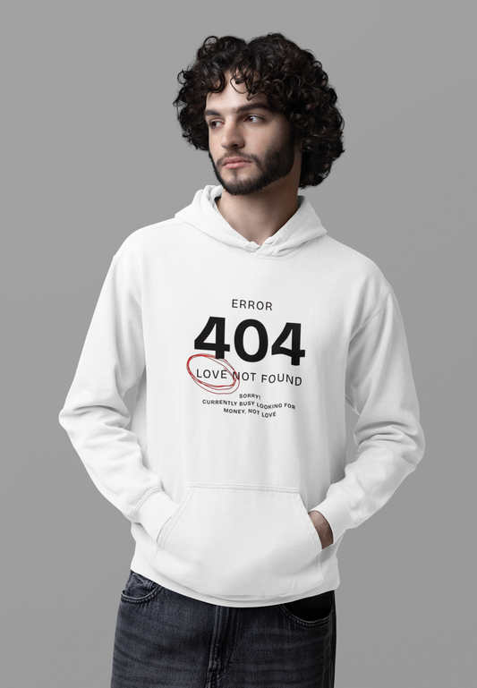 LOVE ERROR Printed Hoodie