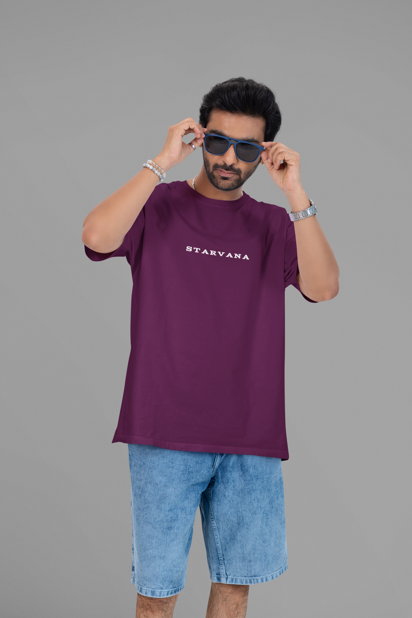 Purple Panther Backprint Relaxed Fit T-Shirt