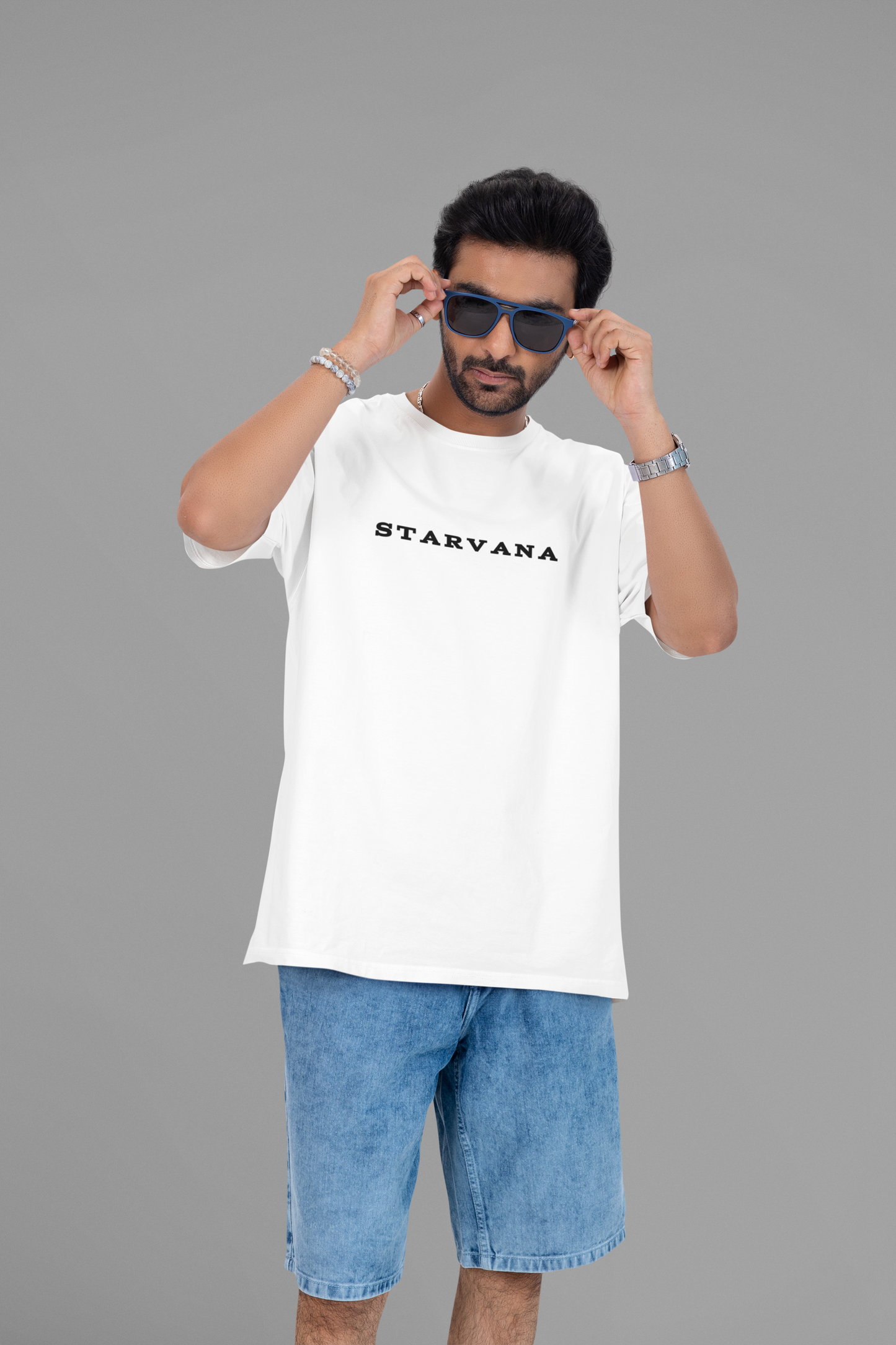 ACE HEART Oversized Back Printed Relaxed Fit T-Shirts