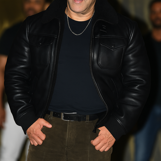 BLACK FUR TAILORED JACKET