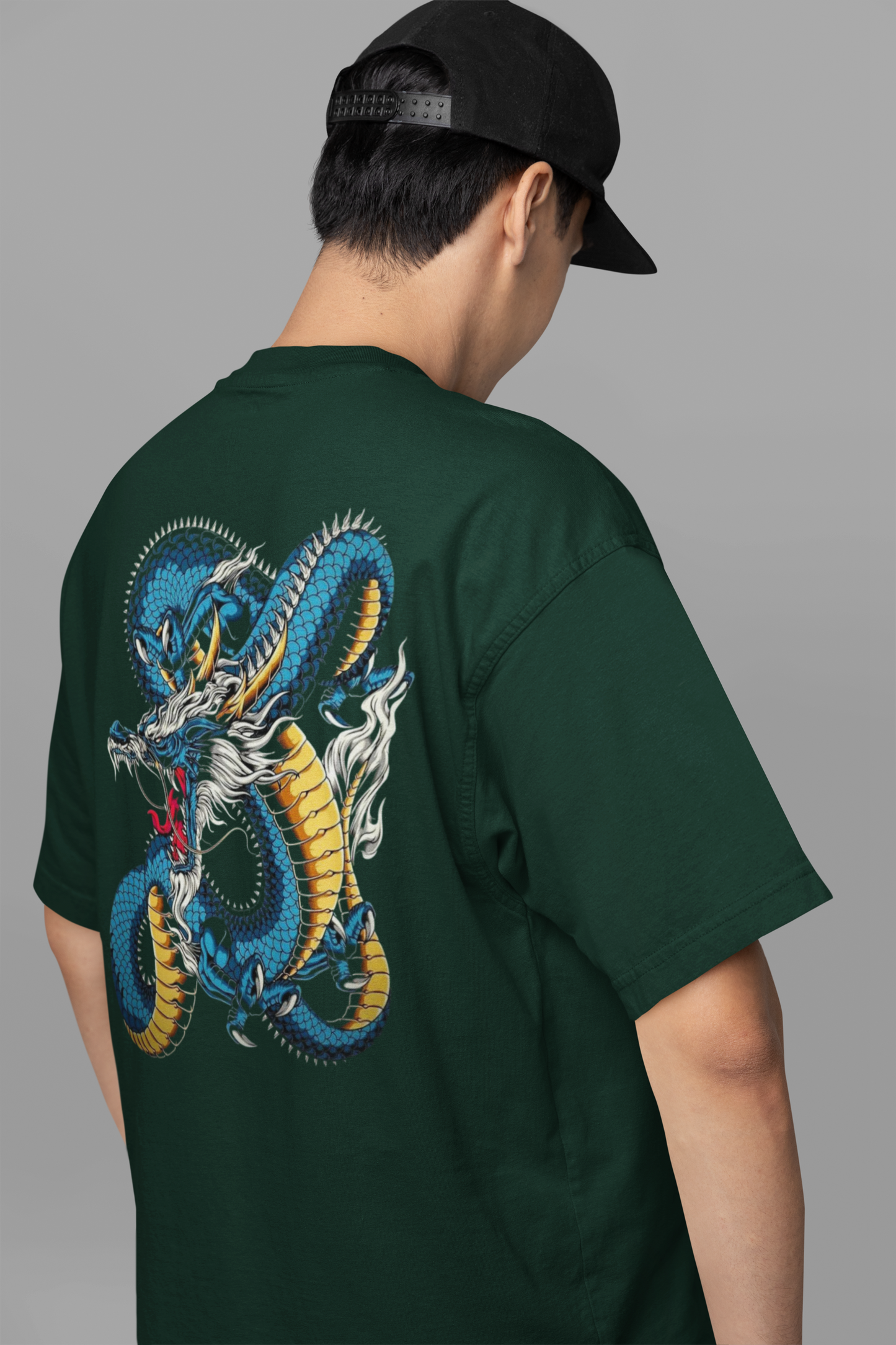 DRAGON BACK PRINT RELAXED FIT T-SHIRT