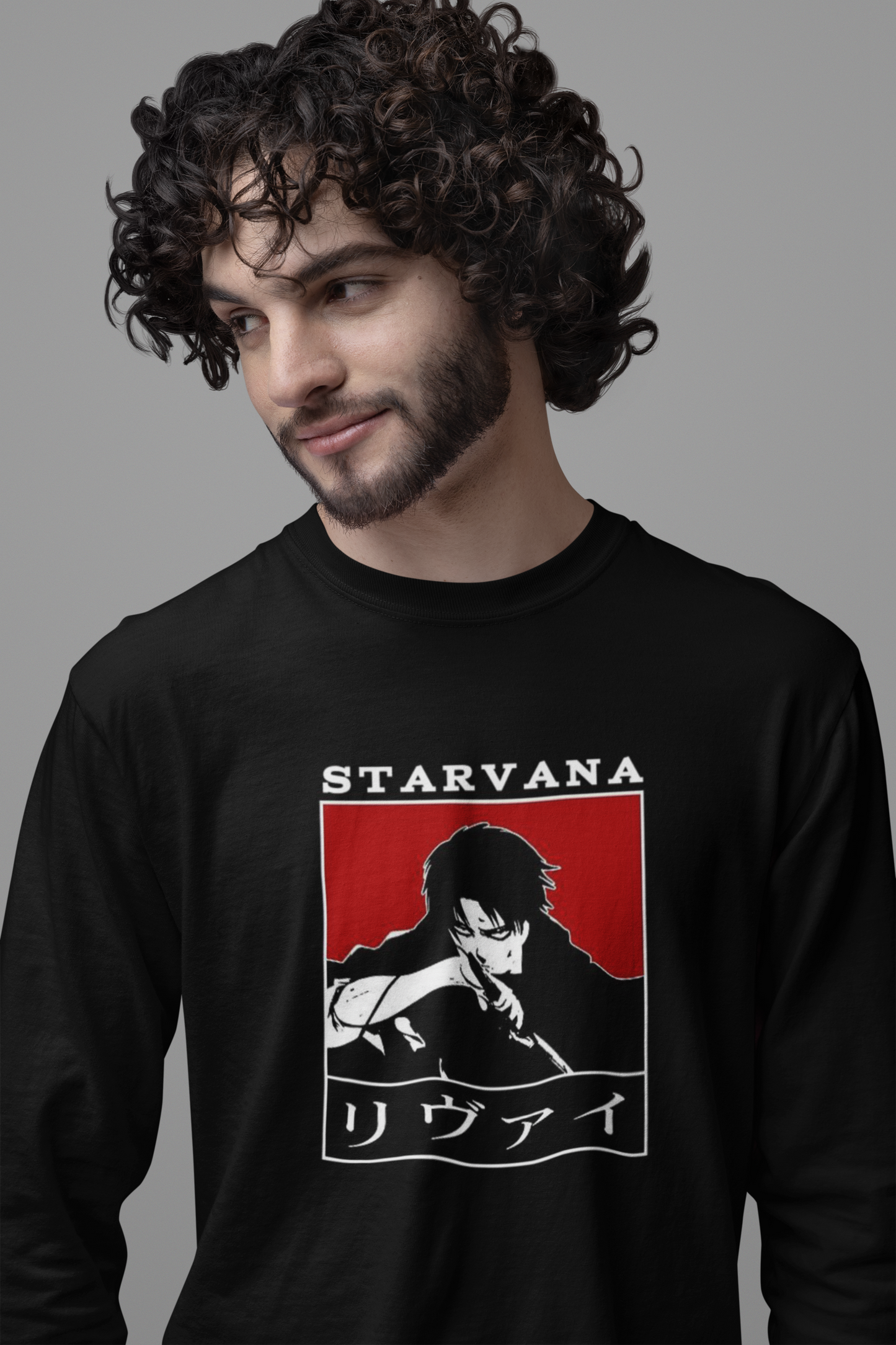 LEVI Printed Full Sleeve Relaxed Fit T-Shirt