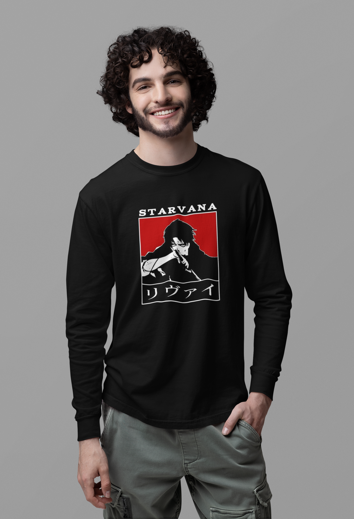 LEVI Printed Full Sleeve Relaxed Fit T-Shirt