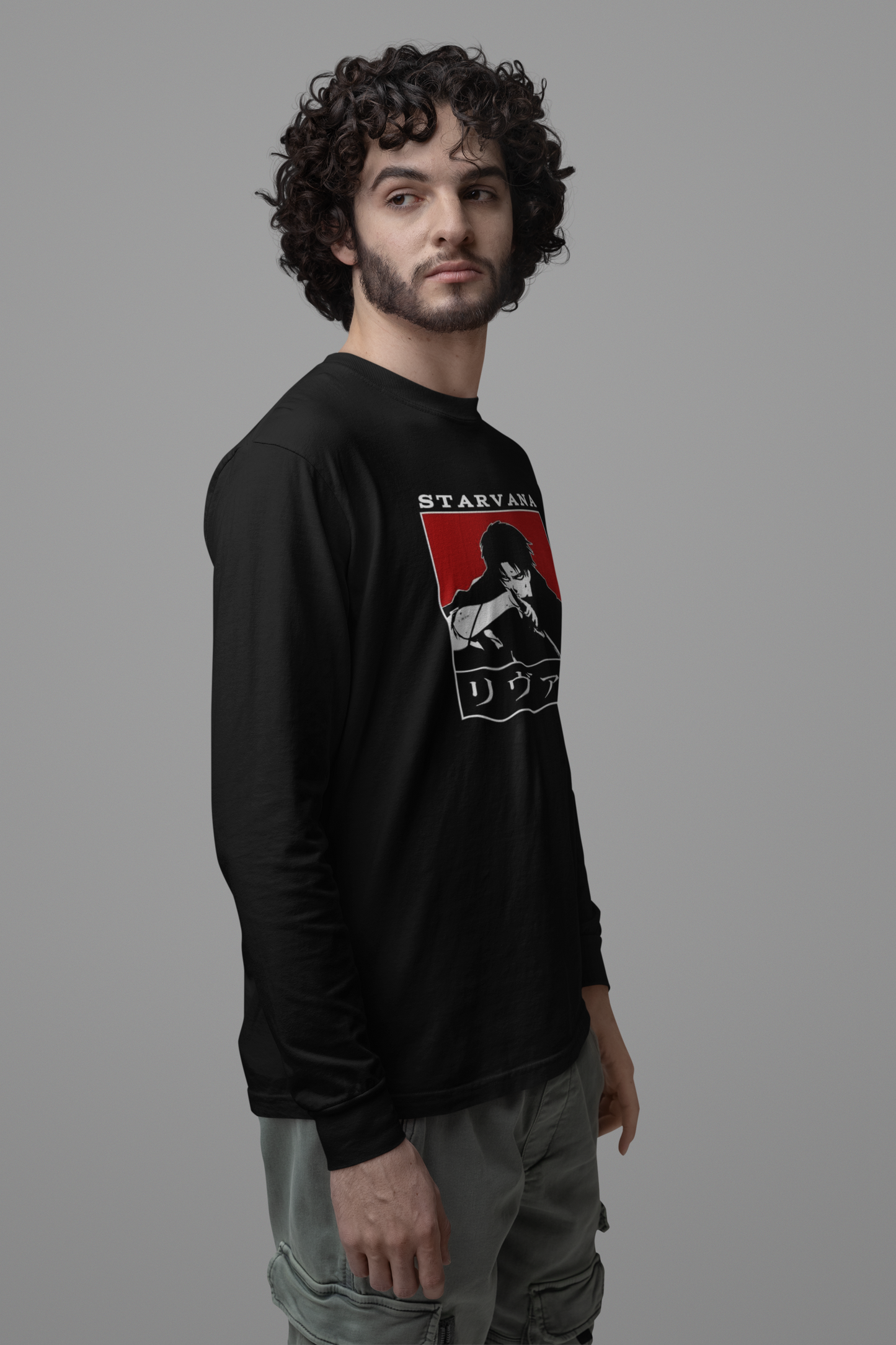 LEVI Printed Full Sleeve Relaxed Fit T-Shirt