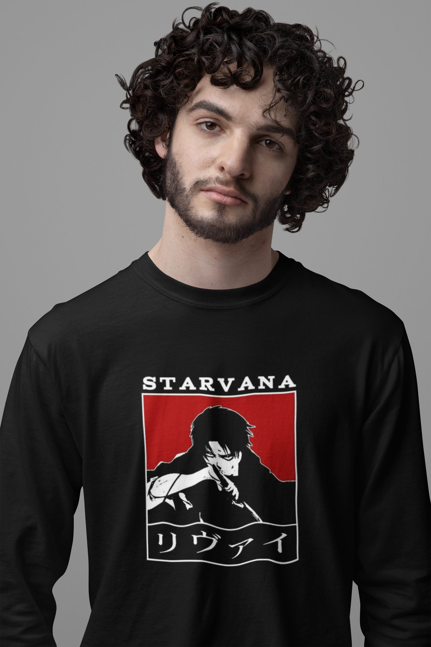 LEVI Printed Full Sleeve Relaxed Fit T-Shirt