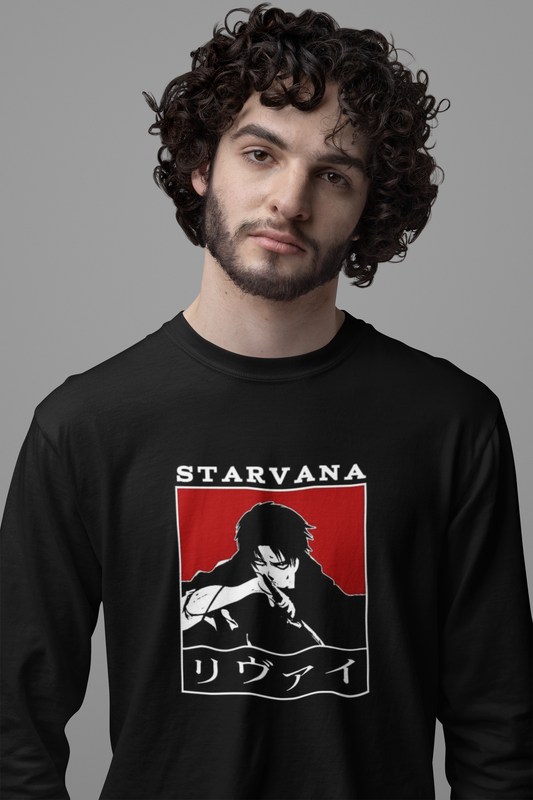 LEVI Printed Full Sleeve Relaxed Fit T-Shirt