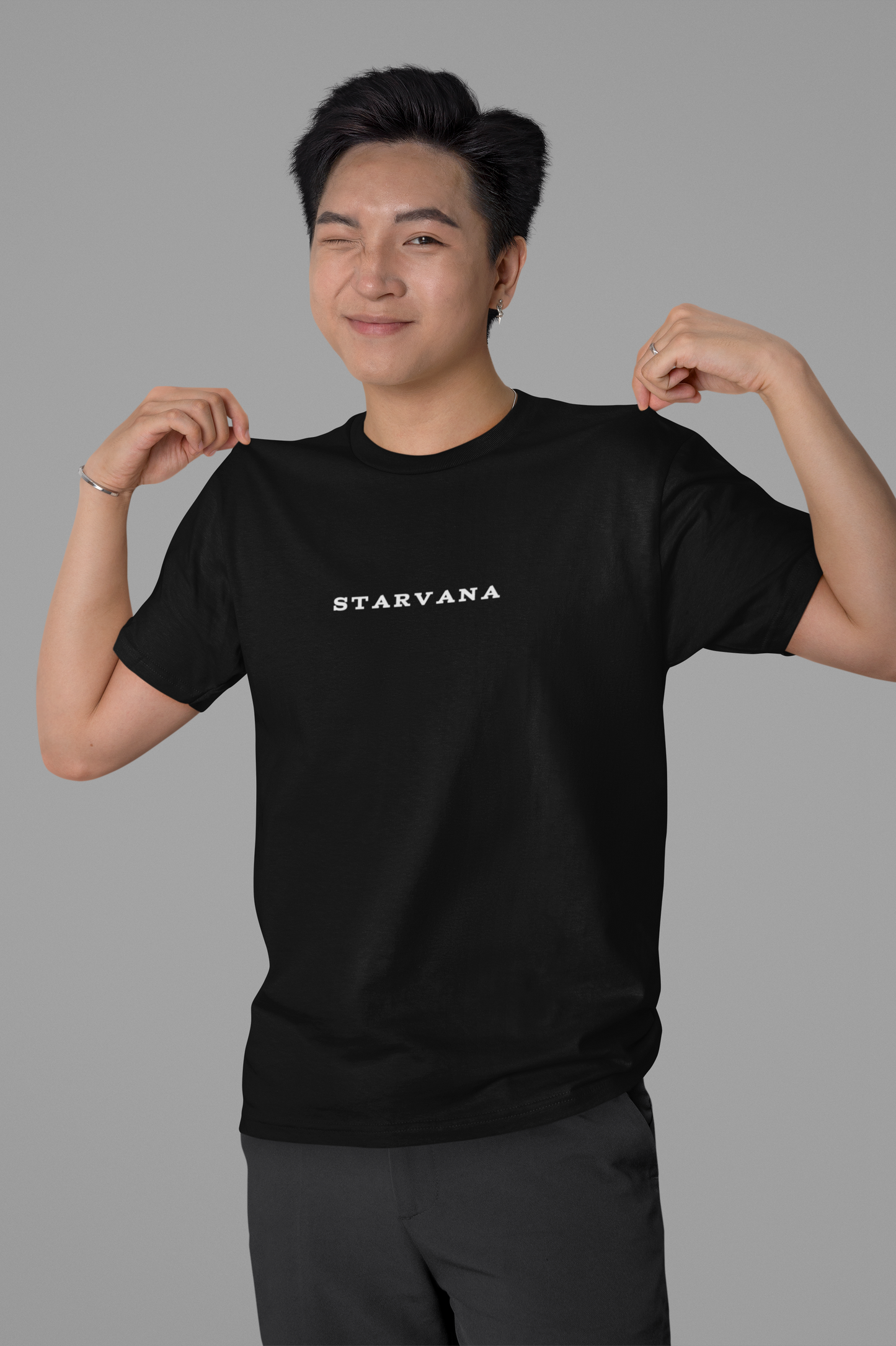 Ornate Flying Snake Back Printed Relaxed Fit T-Shirt