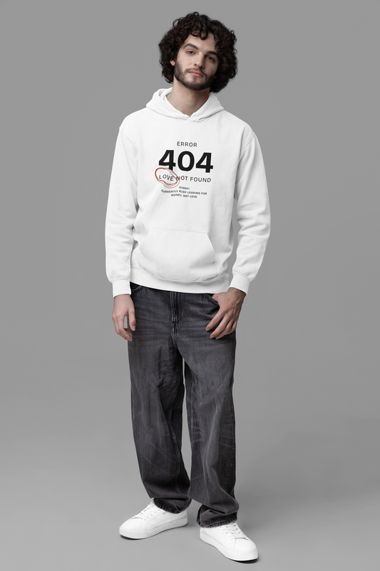 LOVE ERROR Printed Hoodie