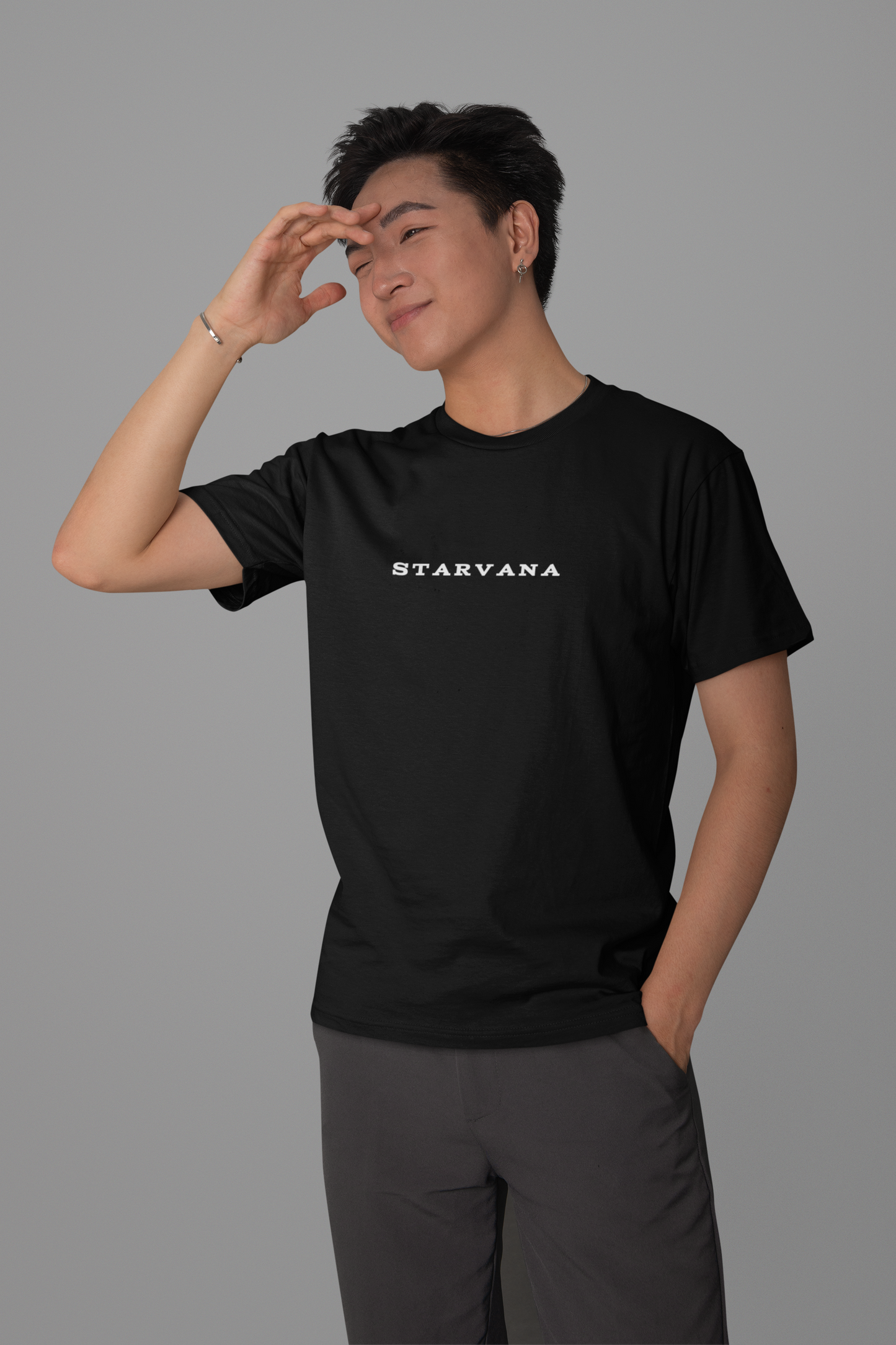 Ornate Flying Snake Back Printed Relaxed Fit T-Shirt