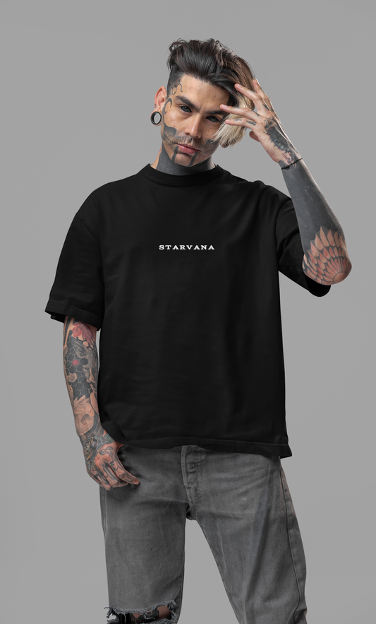 Premium Back Printed  Red Eagle Relaxed Fit T-Shirt