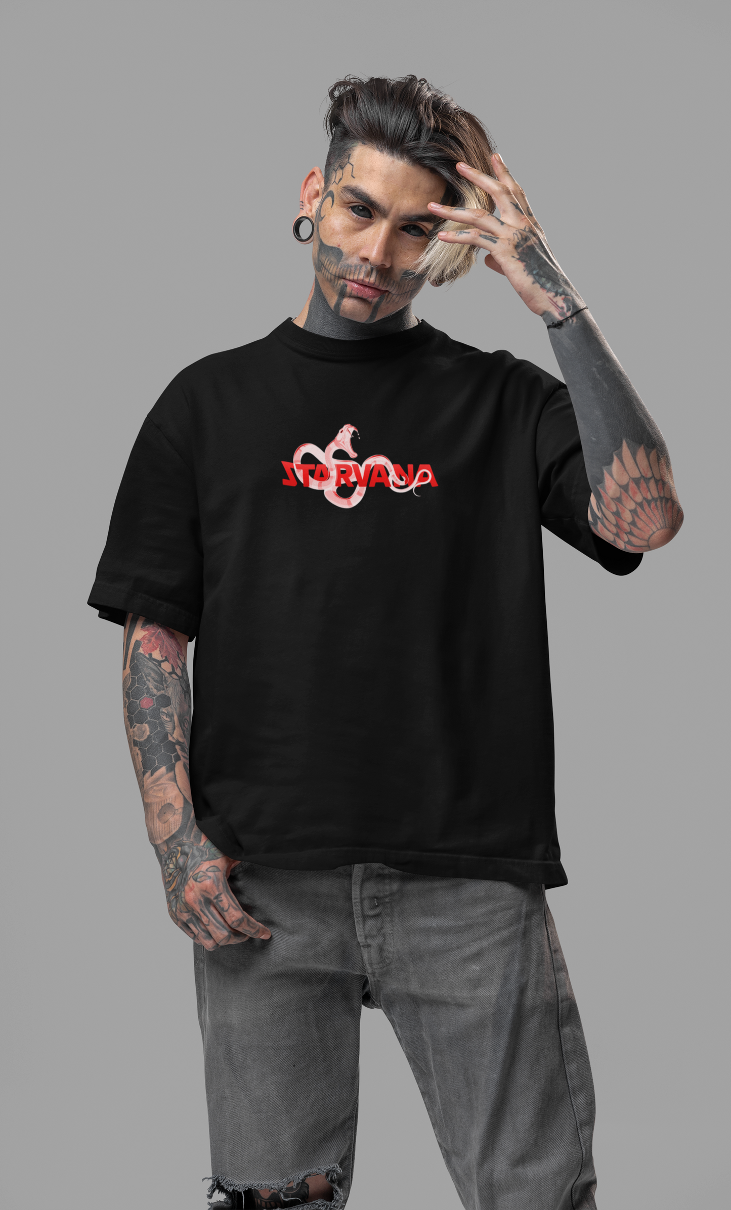 Blood Snake Oversized T shirt